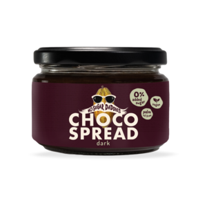 Aufstrich aus dunkler Schokolade