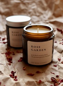 ROSE GARDEN, natürliche Sojawachskerze mit ätherischen Ölen
