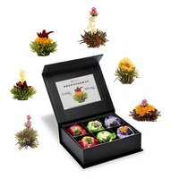 Mixed box of 6 with magnetic closure AbloomTee White/Black/Green Tea