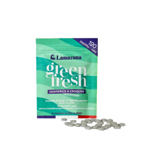 Chewable toothpaste - Green fresh - Nettle Mint - COSMOS Organic by Cosmécert