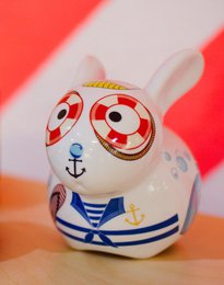 Big Money Bank, sparegris, porcelæn, Rabbit Sailor