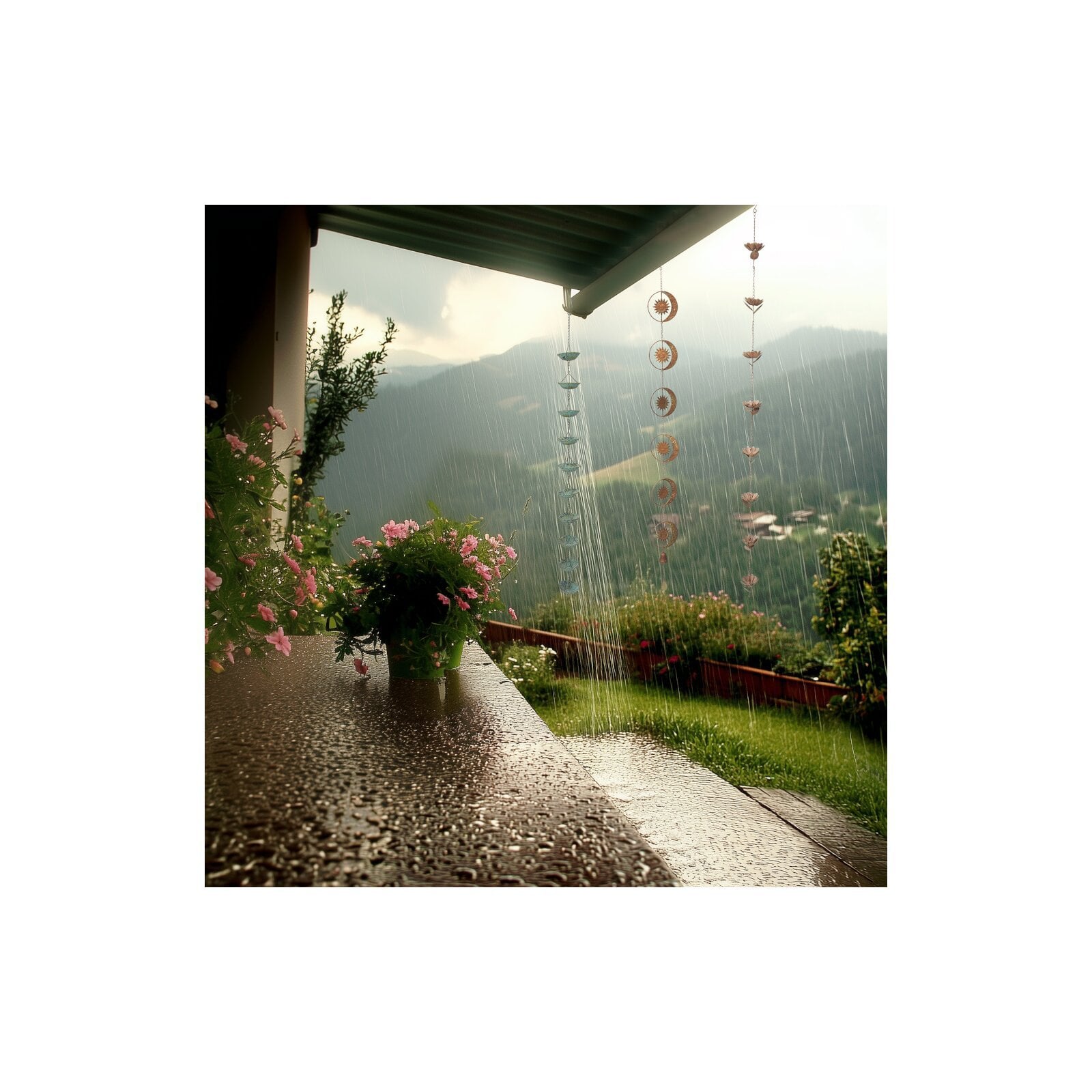 Regenketting Gieter 104 cm voor Tuinliefhebbers