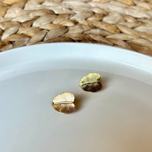 RADIANT LEAF - Bladgoud Lobe Oorbellen