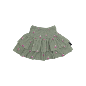 Sommerrock-Print Flamingo