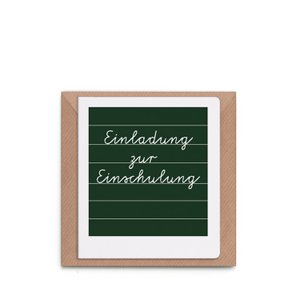 Grußkarte “Einladung zur Einschulung”