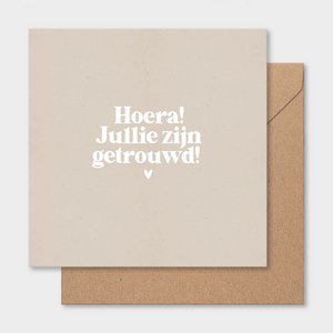 Doppelkarte | Hurra! Sie sind verheiratet!