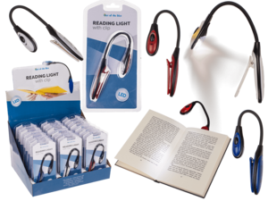 Leselampe mit 2 LED (inkl. Batterien),