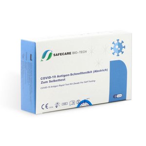 5er Box Safecare Covid-19 lay fast test-MHD 10/27-Pharmacies Bestseller! Now only. 0.47 €/pc.