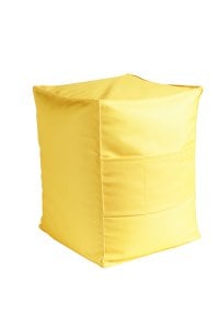 St. Tropez Outdoor Poef geel 40x40x50cm