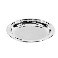 EDZARD onderzetter flessenonderzetter Astoria, elegant verzilverd en aanslagvrij, diameter 14 cm