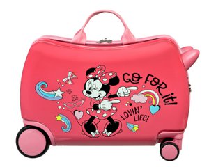 Undercover - Minnie Mouse Rolkoffer met Zitgedeelte - Multicolor