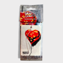 Banksy Car Air Freshener - "Bandaged Heart"