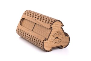 Krea-Wood handmade coffee capsule holder for Nespresso compatible capsules, in natural color