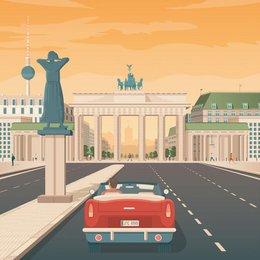 Vintage Berlin Poster | Premium poster City Berlin Germany