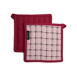 Topflappen-Set Vivid Pink Burgundy – 2er-Set