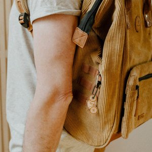 Wooden key ring - Sports bike
