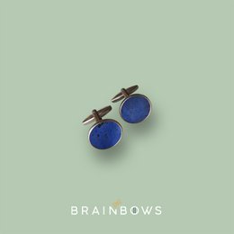 stainless steel CUFFLINKS with cork fabric