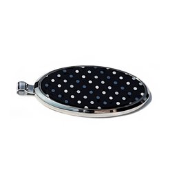Magnetic phone and key holder in a polka dot design, suitable for purse, car, or home use.