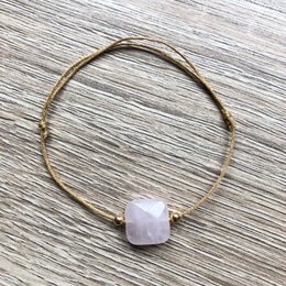 Bracelet cordon coulissant Mia plaqué or