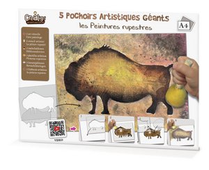 Riesige künstlerische Schablonen „Felsmalereien“