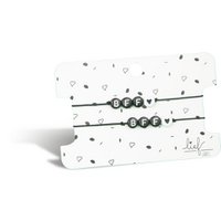 Armbänder BFF Schwarz und Weiß 2 Stück