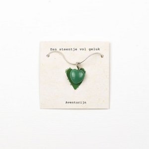 Pebble full of happiness necklace-Aventurine