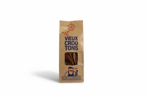 Natuurlijk gezuurde broodcroutons