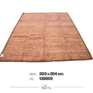 Lalay Wollen Vloerkleed Terracotta-Pink - Handgemaakt, Luxe & Duurzaam - 303 x 254 cm