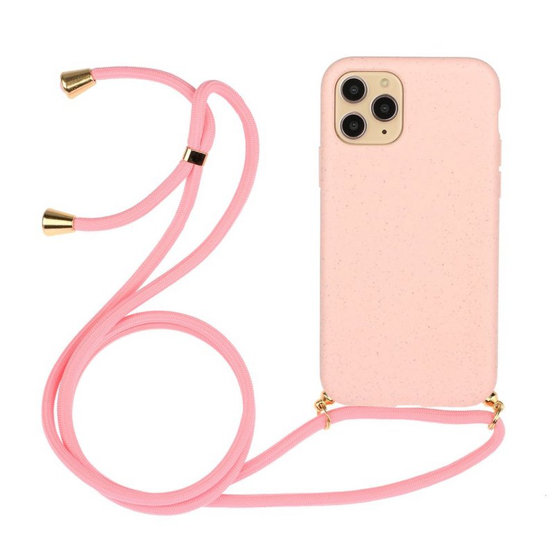Lunso - Etui na tył ze sznurkiem - iPhone 11 Pro Max - Różowe