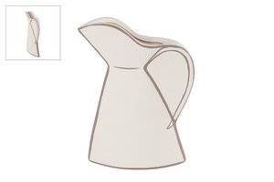 Kan creme aardew 17x5x25cm