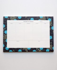 Weekly planner Water Lilies & Dots