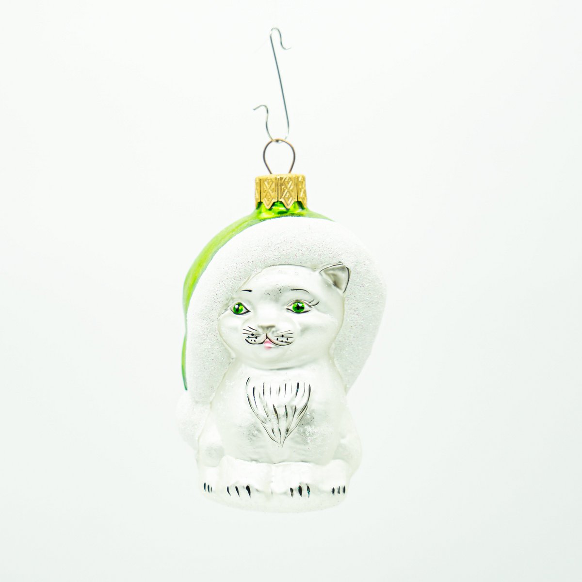 Katze mit Hut Baumschmuck