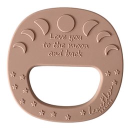Moon Bijtring, leo en lea, Tandjesrammelaar, 4 verschillende kleuren