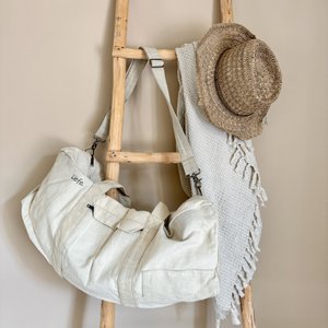 MultiBag blanco light canvas (travel, yoga, beachbag)