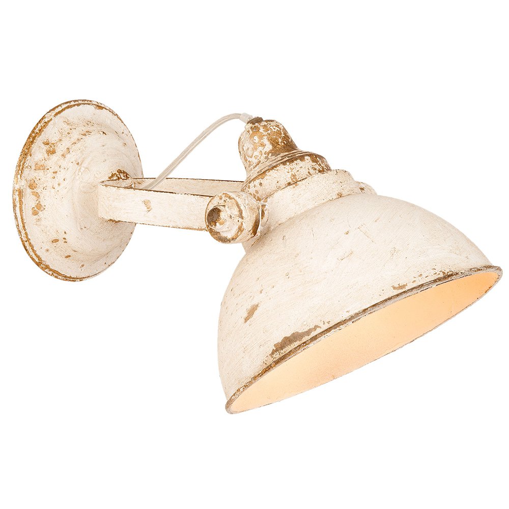 Wandlamp 21x30x19 cm Wit IJzer Muurlamp