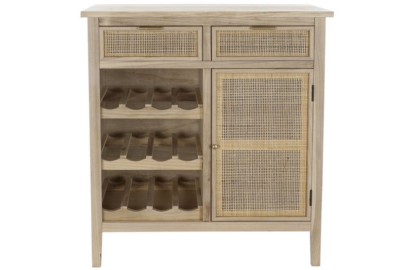 BOTELLERO PAULOWNIA RATAN 79,5X38X90 NATURAL MB176662