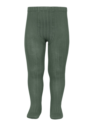 Condor tights with rib - moss green (761)