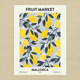 Frugtmarked Mallorca Kunsttryk