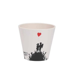 Banksy Espresso Cup in RPET 90 ml - Kids On Guns Hill