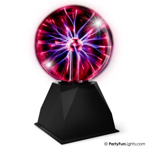 PartyFunLights - Plasma Ball Lamp - reacts to touch - reacts to sound - incl. adapter