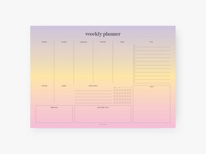 Wochenplaner / Sunset