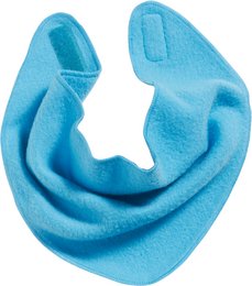 Aqua blue fleece scarf, one size, soft and cozy material.