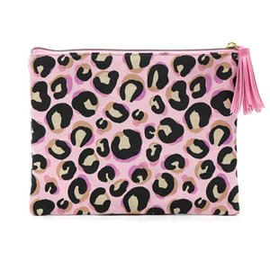 Cosmetic bag "Leo-Print" pink
