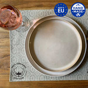 Placemat 30x43cm 100% Biologisch Katoen, Bedrukt | Helga