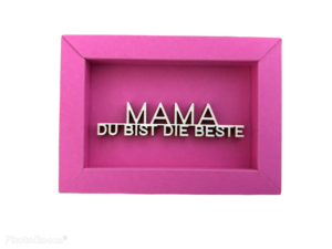 MAMA - YOU ARE THE BEST - frame card wood lettering magnet