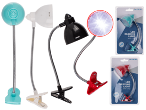Leseleuchte mit 2 LED (inkl. Batterien),