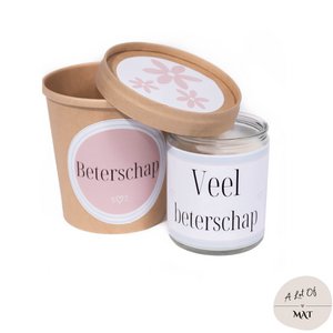 Cadeau | Veel beterschap | Kaars