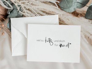 Postcard "Forever" statement