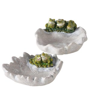 Boltze Home Vogeldrinkbad met kikkers