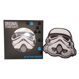 De originele Stormtrooper-set van 4 kurken onderzetters